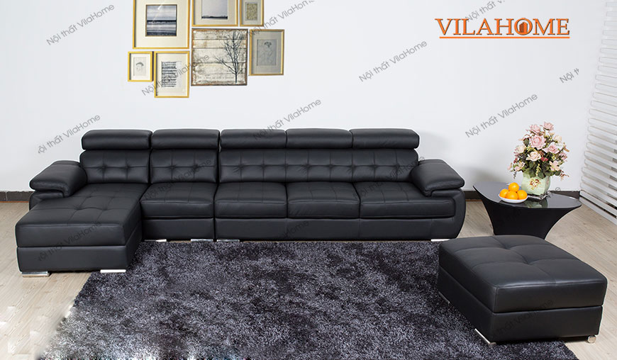 Sofa Phòng Khách màu đen 3.2m x 1.8m