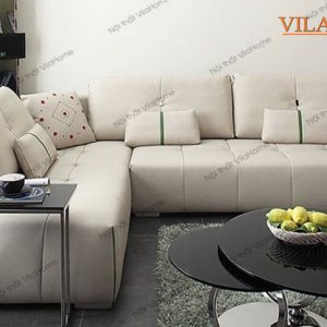 ghế sofa da màu trắng da Malaysia - 235