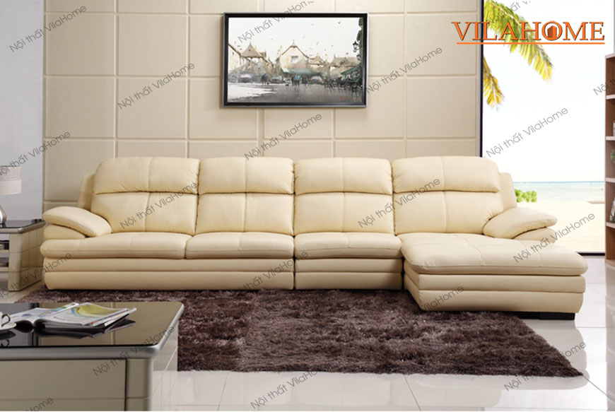 Ghế sofa da màu trắng da Malaysia