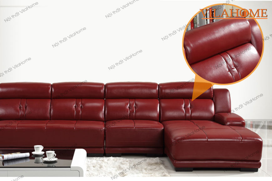 Sofa da hiện đại góc chữ L
