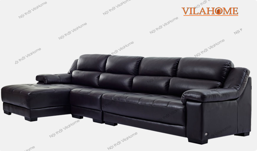 Sofa da hiện đại màu tím