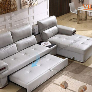 sofa giường Hàn Quốc bọc da, giá rẻ tại VilaHome