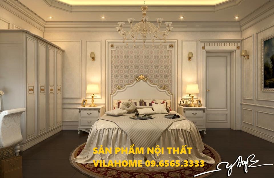 Phòng ngủ tân cổ điển mang phong cách hoàng gia