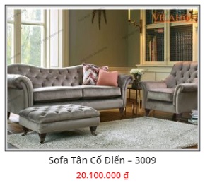 Bộ Sofa Tân Cổ Điển – 3009