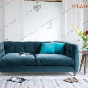 Sofa văng màu xanh ngọc bích