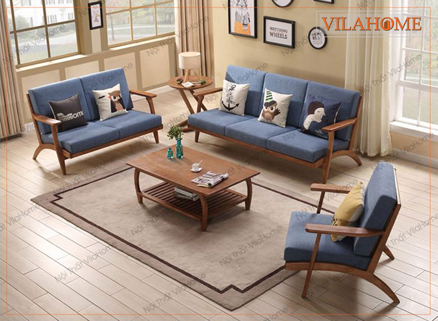 Kiểu dáng sang trọng Sofa gỗ cho nhà nhỏ giúp tối ưu không gian sống đẳng cấp