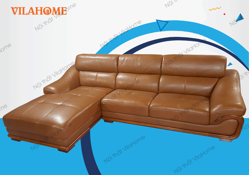 Ghế sofa da góc - Sofa phòng khách hiện đại đẹp, BẢO HÀNH lên tới 12 năm - VILAHOME