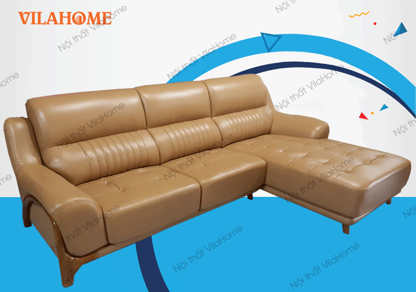 bộ Sofa màu nâu vàng