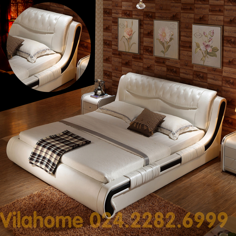 Mẫu giường đẹp hiện đại cao cấp chiết khấu giá rẻ tại showroom Vilahome