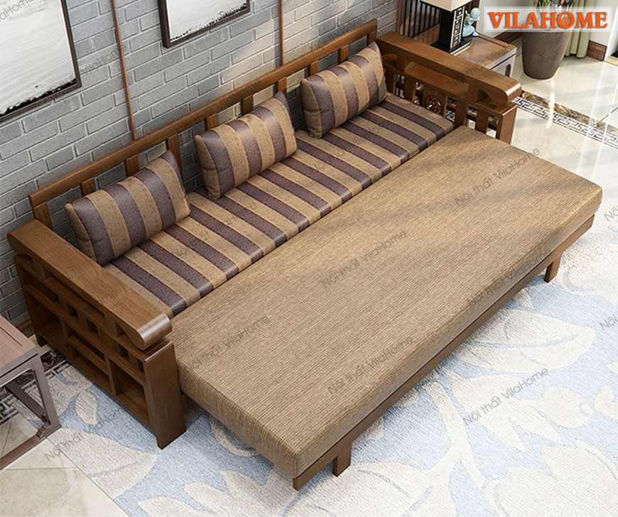 Xưởng sản xuất sofa giường gỗ tự nhiên ghế Sofa giường giá rẻ đa năng Hà Nội. TPHCM