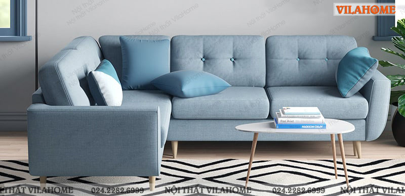 Phối màu ghế sofa phòng khách kiểu đơn sắc