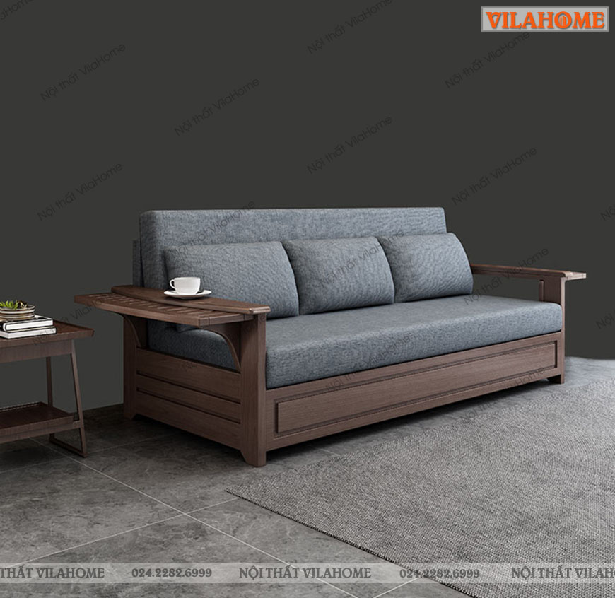 Sofa giường khung gỗ sồi mới