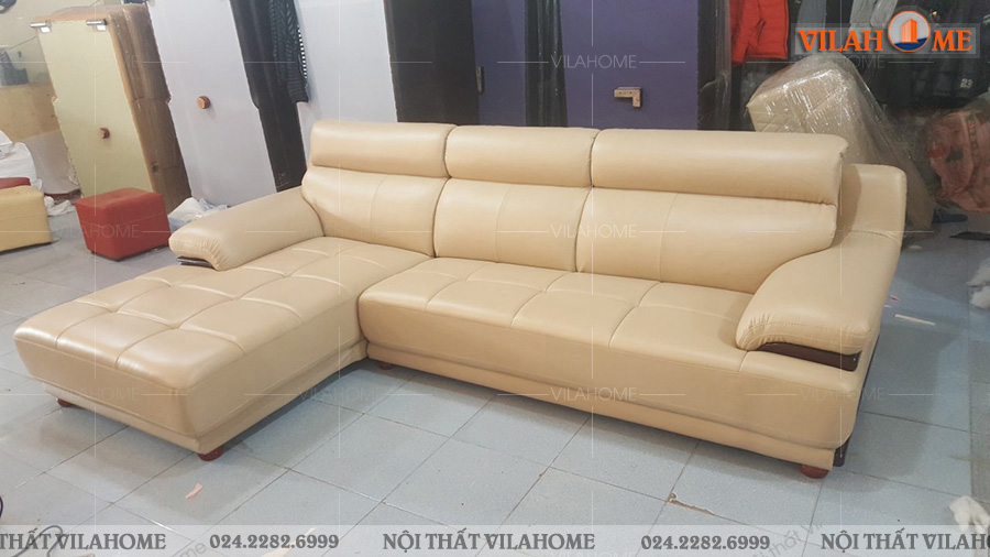 Sofa da màu be - 265