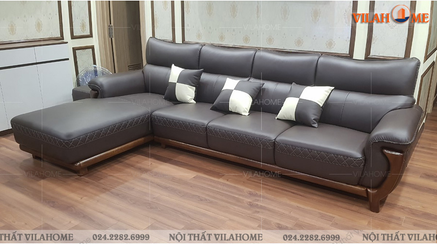 Sofa da góc chữ L sẽ là điểm nhấn hoàn hảo cho không gian phòng khách của bạn! Với chất liệu da cao cấp và thiết kế hiện đại, sofa này sẽ mang đến cho bạn sự đẳng cấp và sang trọng trong mỗi trải nghiệm thư giãn.