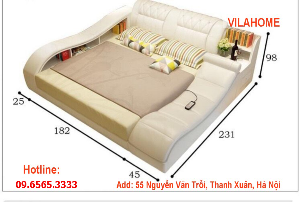 Xưởng kho cung cấp giường đa năng 7 kiểu, giường ghế massage uy tín Hà Nội