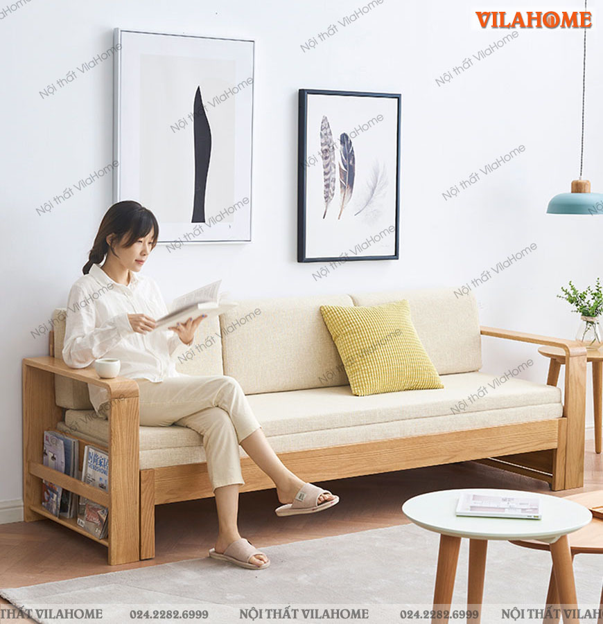 sofa giường gỗ giảm giá