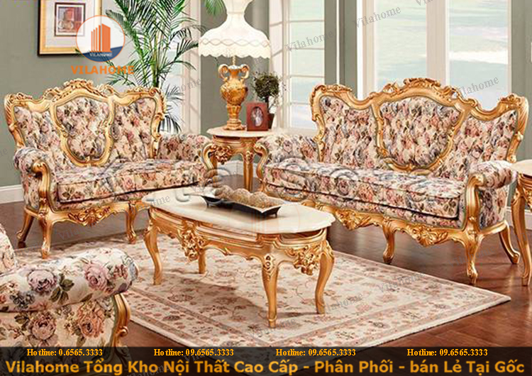 Bàn sofa inox mạ vàng