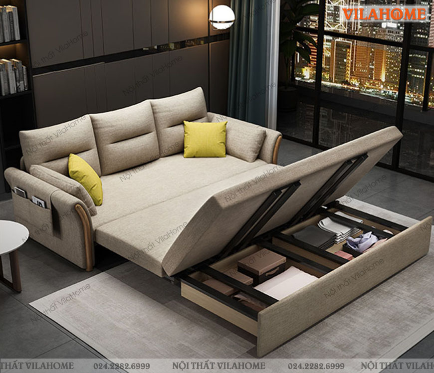 Ghế sofa thông minh làm bằng gỗ sồi tự nhiên tiện lợi cho mọi nhà