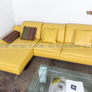 sofa gia đình màu vàng