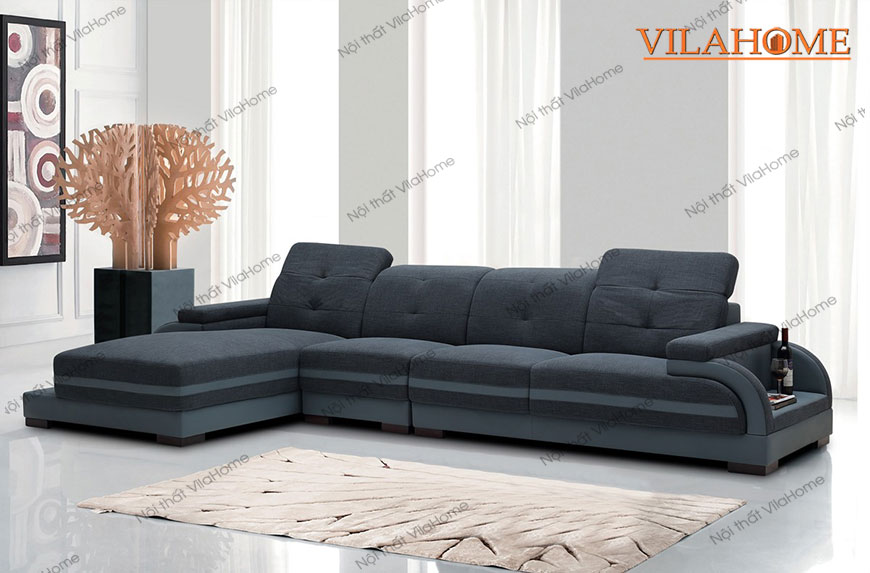 Sofa màu xám Vilahome là sự lựa chọn tuyệt vời cho phòng khách của gia đình bajnnnhowf kiểu dáng thiết kế và vẻ đẹp hiện địa, hoàn hảo tới chất lượng