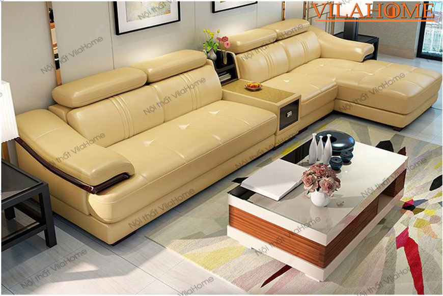 ghế sofa cao cấp màu vàng