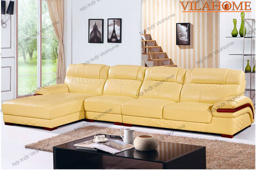 sofa vàng kem