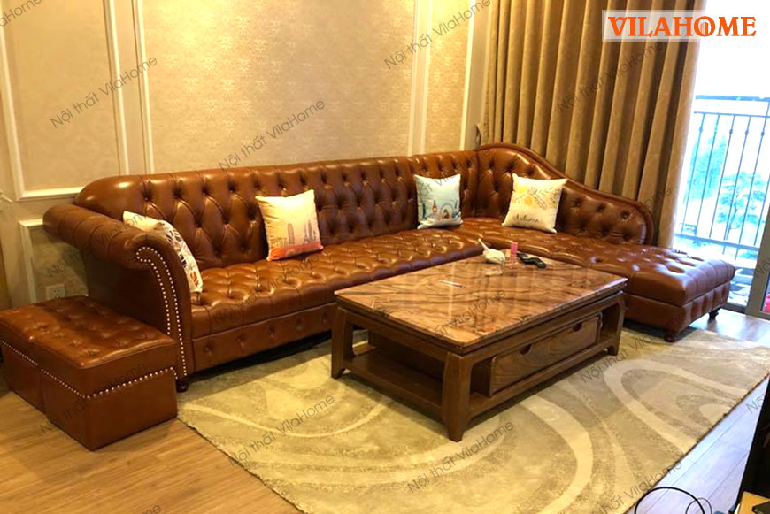 Sofa phòng khách Quảng Ninh góc L