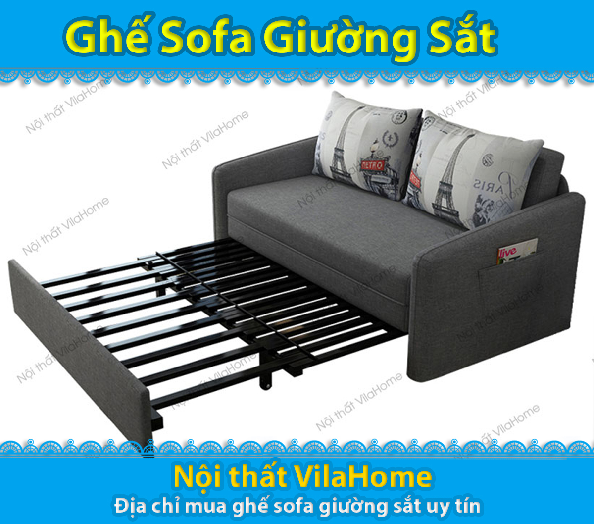 Sofa gường sắt Thiết kế an toàn cho gia đình