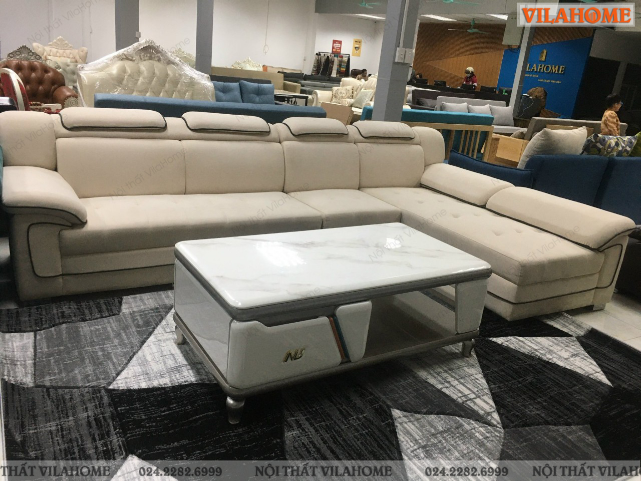 Bàn trà sofa hình chữ nhật 