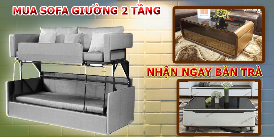 Ghế Sofa Giường 2 Tầng 2A21 - Giá Rẻ Nhất Thị Trường 2021