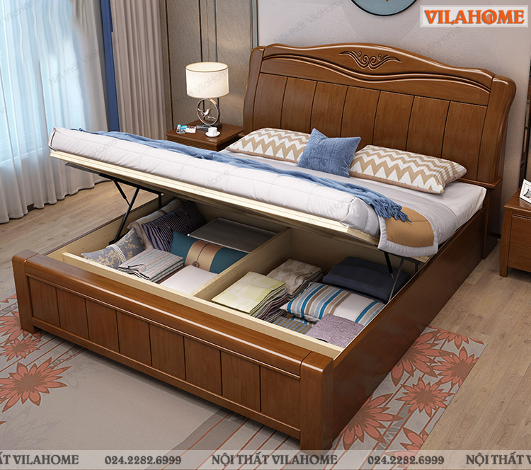 VilaHome cung cấp các mẫu giường ngủ gỗ hiện đại giá tốt