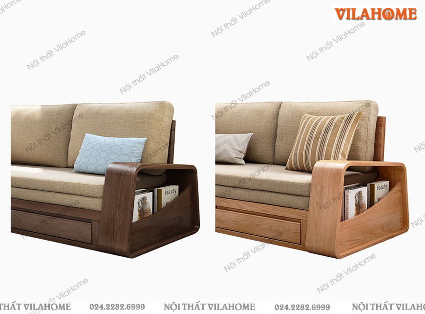 Trang trí nội thất với sofa giường gỗ