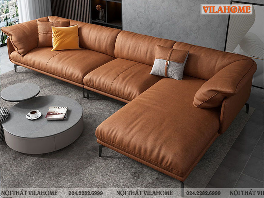 Sofa cao cấp góc chữ L chất liệu cao cấp nhập khẩu Ý