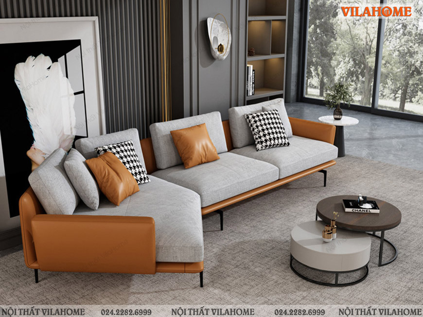 Mẫu ghế sa lông đẹp Vilahome mang màu sắc quý phái, chất lượng hoàn hảo, được cam kết bảo hành và bảo trì luôn khiến khách hàng hài lòng