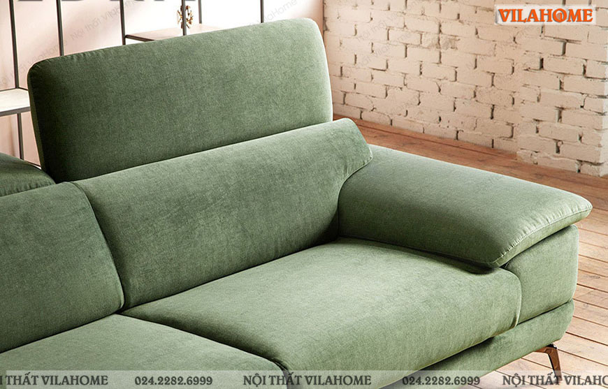 Sofa văng xanh rêu thiết kế hiện đại