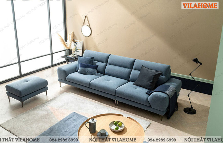 Sofa văng đẹp màu xanh đơn giản hiện đại