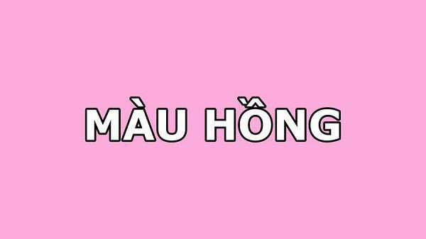 Màu hồng