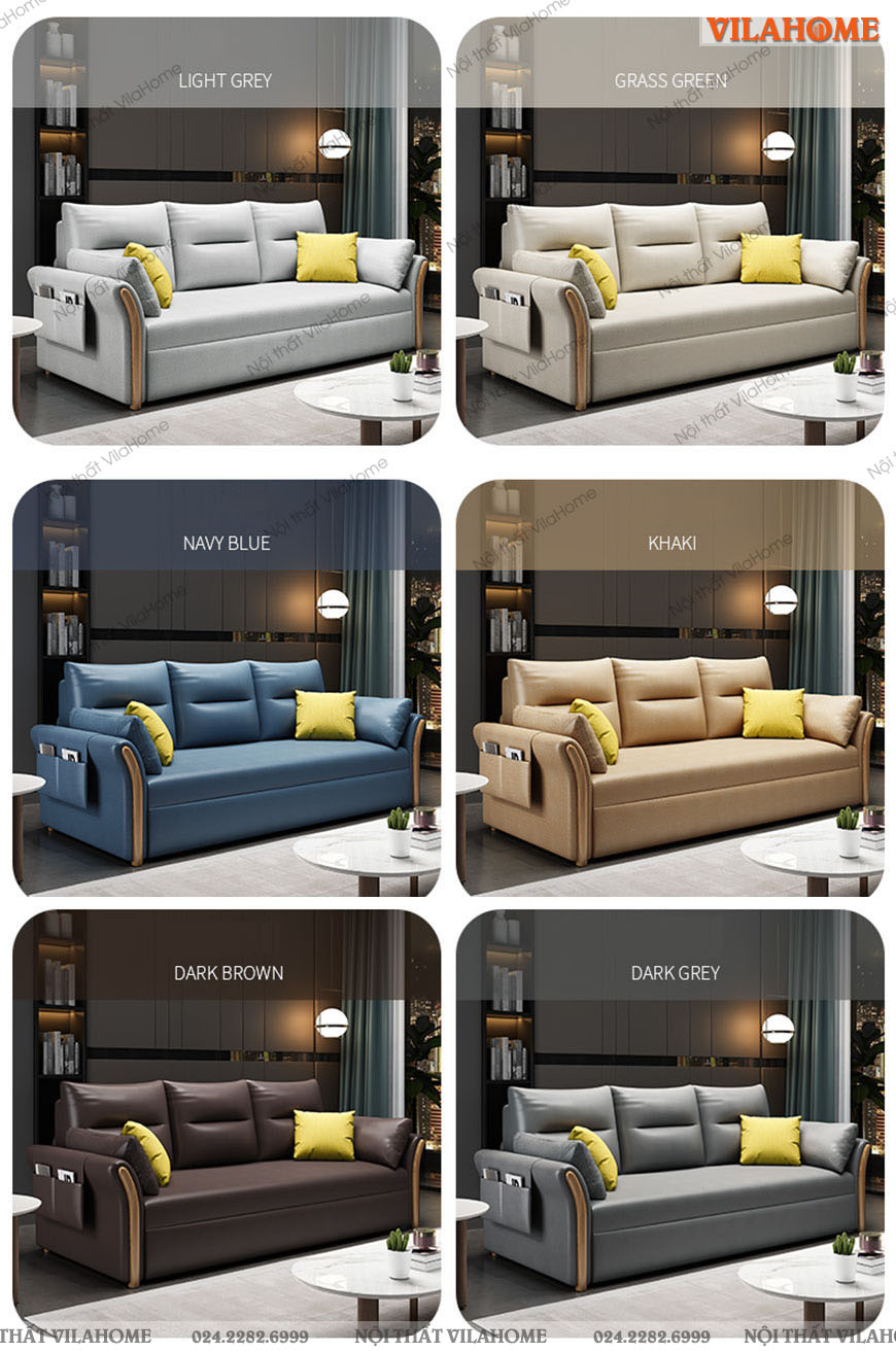 Ghế sofa giường S115 có màu sắc đa dạng