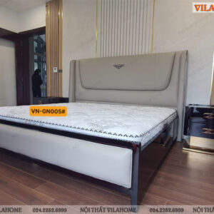 giường ngủ nhập khẩu khung gỗ hiện đại vn-gn005