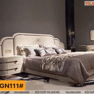 Giường ngủ nhập khẩu bọc da cao cấp vn-gn111