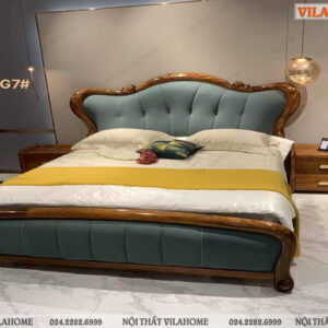 Giường ngủ nhập khẩu cao cấp tân cổ điển vn-g7