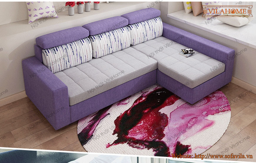 Ghế sofa bed màu tím