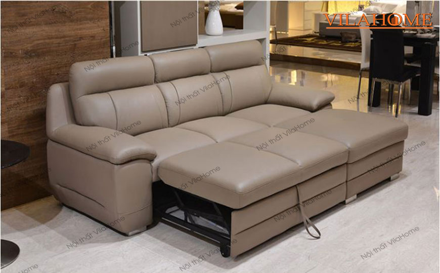 Ghế sofa giường màu nâu