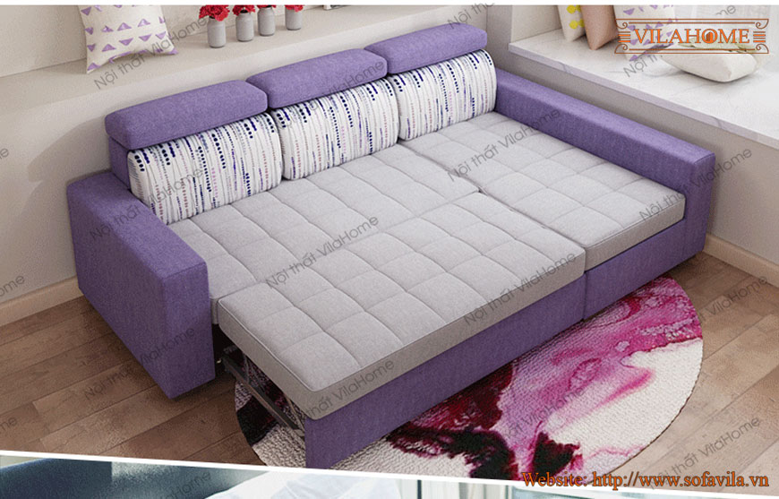 Sofa bed màu tím