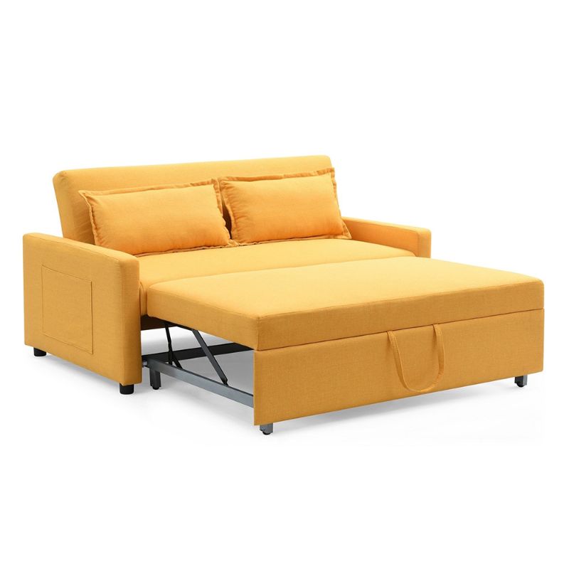 Siêu cháy [TOP 99+] Mẫu SOFA GIƯỜNG MÀU CAM hút mọi ánh nhìn