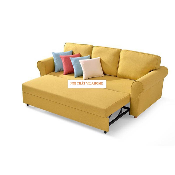 Tổng hợp [TOP 10+] Mẫu sofa giường màu vàng cực kì nổi bật không gian