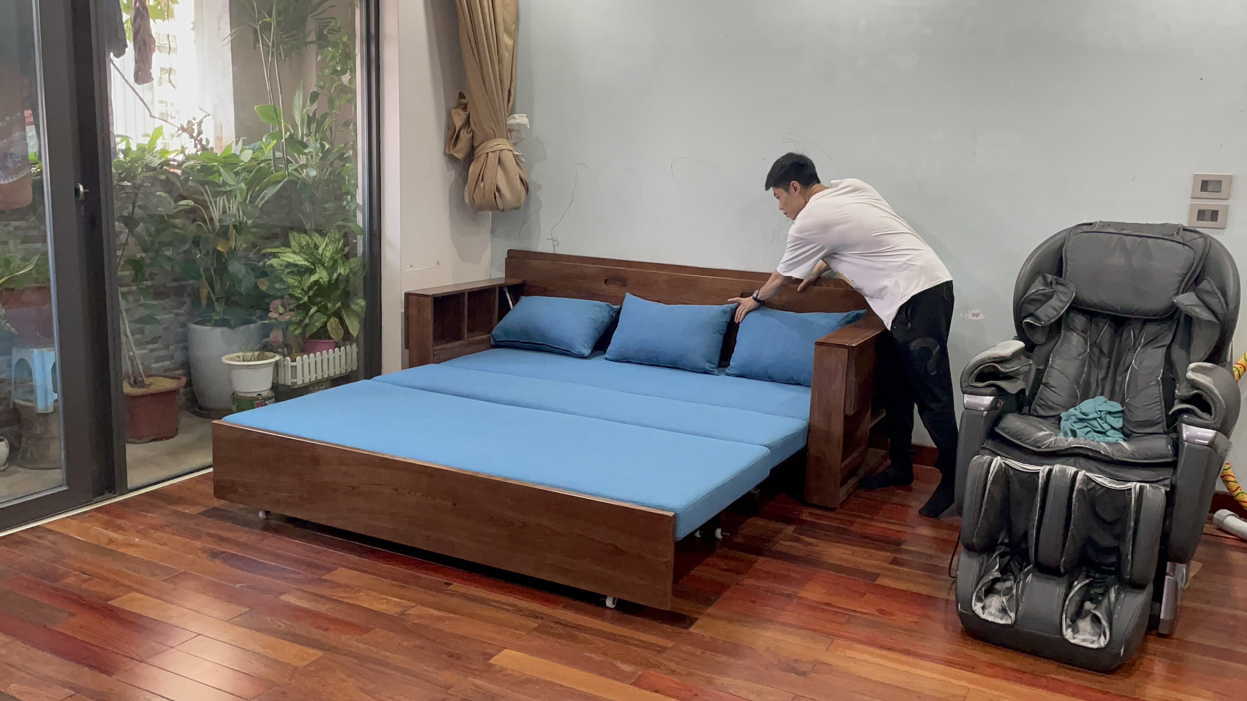 sofa bed gỗ tại Bắc Ninh