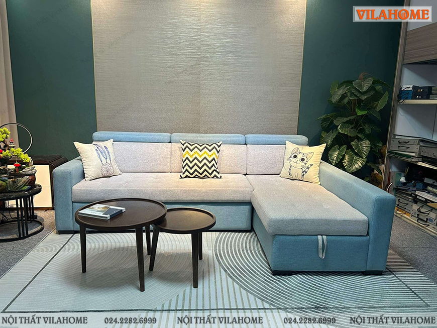 Mẫu sofa giường khuyến mại hàng sẵn NS174