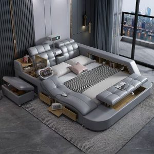 Trang chủ GMX045 - giường ngủ có ghế masage đẹp hiện đại