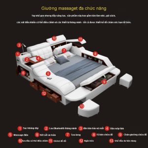 Trang chủ GMX046 - giường ngủ hiện đại có ghế massage đa chức năng
